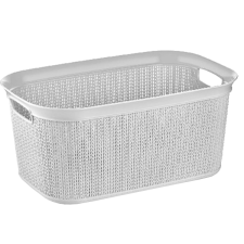 Vija RUHÁSKOSÁR 38L, 56,6X36,6X25,5 CM SZÜRKE HURKOLT MINTA, M-080 bútor