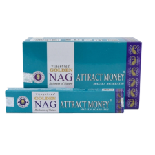 Vijayshree Fragrance Golden Nag füstölő - Pénzvonzó (Attract Money) füstölő