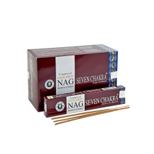 Vijayshree Fragrance Golden Nag Masala Füstölő -  Seven Chakra (Hét csakra) füstölő