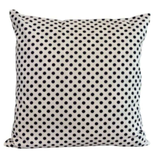  VIKTÓRIA Fehér Sötétkék Pöttyös díszpárnahuzat 40x40 cm lakástextília