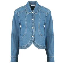 Vila Farmerkabátok VINADINE LS DENIM JACKET/C36 Kék DE 32