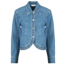 Vila Farmerkabátok VINADINE LS DENIM JACKET/C36 Kék DE 38 női dzseki, kabát