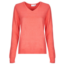 Vila Pulóverek VIRIL V NECK Piros EU XS női pulóver, kardigán