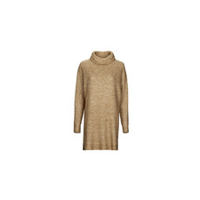Vila Rövid ruhák VICILIA ROLLNECK L/S KNIT TUNIC/SU Bézs EU L női ruha