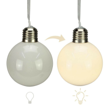  Világítós díszíthető gömb 8cm dekorációs kellék