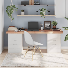  világosbarna kezelt tömör tölgyfa asztallap 180x60x(2-6) cm bútor