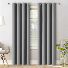 Világosszürke OXFORD függöny 140x270 cm Felfüggesztés: Fém gyűrűk lakástextília