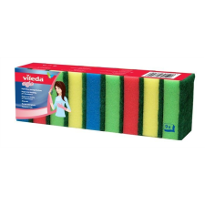 Vileda Mosogatószivacs, 9 db, VILEDA &quot;Style&quot; tisztító- és takarítószer, higiénia