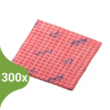 Vileda Professional Breazy törlőkendő 35*35cm (Karton - 300 db) -Piros tisztító- és takarítószer, higiénia