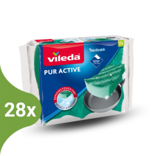Vileda Pur Active mosogatószivacs 2db-os (Karton - 28 csg) tisztító- és takarítószer, higiénia