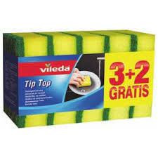  Vileda Style Tip Top mosogatószivacs 3+2 db-os tisztító- és takarítószer, higiénia