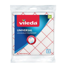  VILEDA Törlőkendő, 34x36 cm, 3 db, VILEDA &quot;Universal&quot;, fehér-piros tisztító- és takarítószer, higiénia
