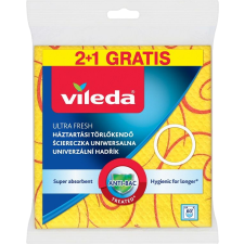Vileda Vileda Ultra Fresh antibakteriális törlőkendő 3 db-os (Karton - 17 csomag) tisztító- és takarítószer, higiénia