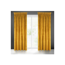  Villa bársony sötétítő függöny Mustársárga 140x270 cm lakástextília