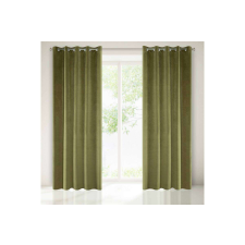  Villa bársony sötétítő függöny Olivazöld 140x250 cm lakástextília