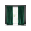  Villa bársony sötétítő függöny Sötétzöld 140x270 cm