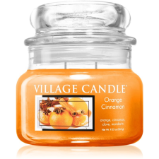 Village Candle Orange Cinnamon illatgyertya (Glass Lid) 262 g gyertya