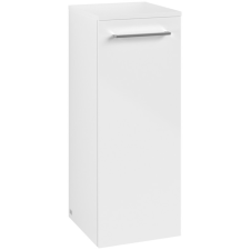 Villeroy &amp; Boch Avento Oldalszekrény, zsanér bal oldalon 347 mm Brilliant White fürdőszoba bútor