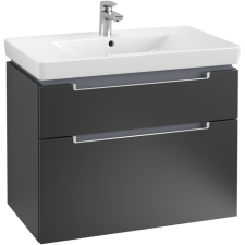 Villeroy &amp; Boch Subway 2.0 fürdőszoba bútor 800 mm Black Matt Lacquer (mosdókagyló nélkül) fürdőszoba bútor