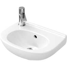 Villeroy & Boch O.Novo mosdótál 36x27.5 cm félkör alakú fehér 53603901 fürdőkellék