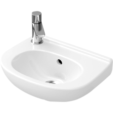 Villeroy & Boch O.Novo mosdótál 36x27.5 cm félkör alakú fehér 536039R1 fürdőkellék