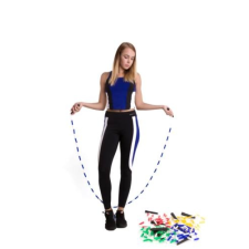 Vinex Ugrálókötél, gyöngyös, Kék/Fehér 240 cm VINEX ugrálókötél