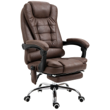 Vinsetto Irodai masszázsfotel távirányítóval és 6 masszázsponttal, mikroszálas, 65x70x111-119 cm, barna forgószék