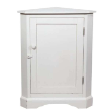  Vintage Sarok Szekrény - Fehér - 50x50x92 cm bútor