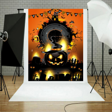  Vinyl háttér fotózáshoz. Halloween fotó háttér 200cm(sz) x 300cm(m) C9518 tapéta, díszléc és más dekoráció
