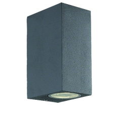 Viokef 2L wall lamp dark gray SQ H:150 Tilos világítás