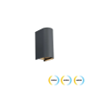 Viokef Azores sötétszürke LED kültéri falikar (VIO-4343001) LED 1 izzós IP65