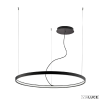 Viokef Fekete 1 ágú függeszték, LED, 54W, 3000K melegfehér, 3600 lm, Verdi, VIO-4224300