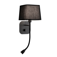 Viokef Hendrix fekete falikar (VIO-4174601) E14+LED 2 izzós IP20 világítás