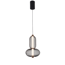 Viokef Margot fekete-arany LED függesztett lámpa (VIO-4311400) LED 1 izzós IP20 világítás