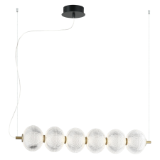 Viokef Pellucid arany-átlátszó LED függesztett lámpa (VIO-4297800) LED 1 izzós IP20 világítás