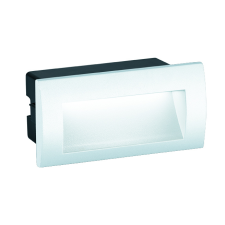 Viokef Riva fehér kültéri LED beépíthető fali lámpa  (VIO-4124901) LED 1 izzós IP65 kültéri világítás