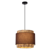 Viokef Riviera natúr-barna függesztett lámpa (VIO-4299400) E27 1 izzós IP20