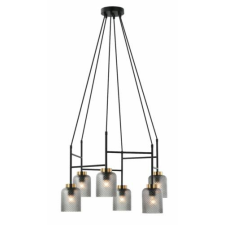 Viokef ZAC Függeszték 6 x MAX 40W fekete, bronz, füst világítás