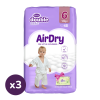 Violeta Double Care Air Dry nadrágpelenka 6, 16+ kg, + 120 db ajándék nedves toalettpapír, HAVI PELENKACSOMAG 144 db