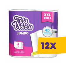 Violeta háztartási papírtörlő JUMBO XXL prémium, 3 rét/2 tek. (Karton - 12 db) higiéniai papíráru