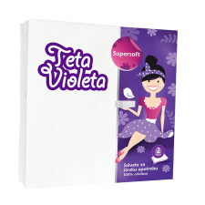 Violeta Szalvéta 25db 2rtg. 38x38cm Fehér papírárú, csomagoló és tárolóeszköz