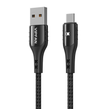 Vipfan Colorful X13TC USB-A apa - MicroUSB-B apa 2.0 Töltő kábel - Fekete (1.2m) kábel és adapter