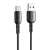 Vipfan USB és USB-C kábel Vipfan Colorful X11, 3A, 1m (fekete)