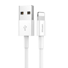 Vipfan X03 USB-A - Lightning kábel 3A, 1m fehér (X03LT) (X03LT) kábel és adapter
