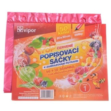 VIPOR HDPE 20×30 cm, 50 darab, piros papírárú, csomagoló és tárolóeszköz