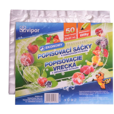 VIPOR HDPE fagyasztótáskák, 20 × 30cm, 50 db papírárú, csomagoló és tárolóeszköz