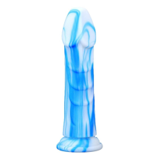  Vipriks Dildo 18 x 5cm kék-fehér műpénisz, dildó