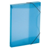 VIQUEL Gumis mappa, 30 mm, PP, A4, VIQUEL "Coolbox", áttetsző  kék