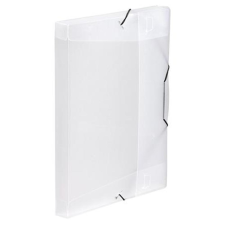 VIQUEL Gumis mappa, 30 mm, PP, A4, VIQUEL "Coolbox", áttetsző víztiszta mappa