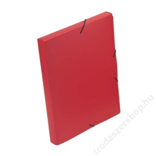 VIQUEL Gumis mappa, 30 mm, PP, A4, VIQUEL Coolbox, piros (IV021301) irattartó